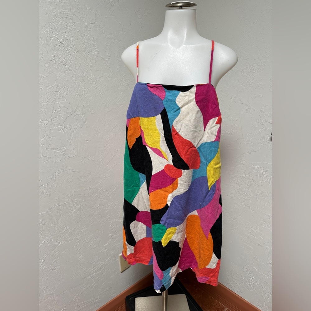 Colorful Abstract Print Dress